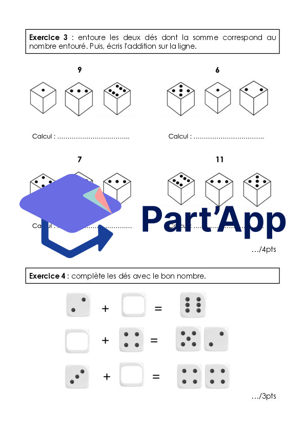 Évaluation mathématiques additions 0 à 12_4