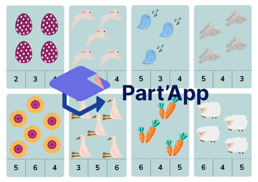 Maths dénombrement cartes à pince 1 à 12 Pâques_3