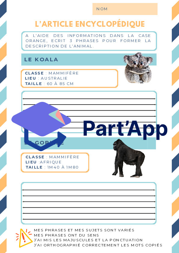 Partie 2 L'article encyclopédique : fiche pour la production_2