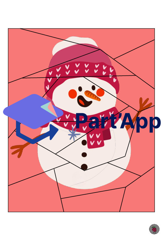 Minipuzzle Schneefiguren - Setze die Teile richtig zusammen_6