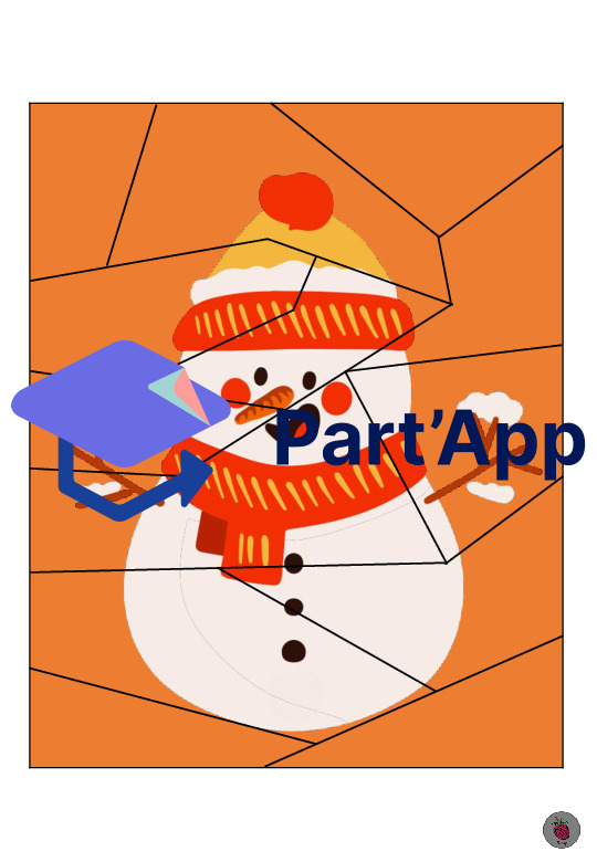 Minipuzzle Schneefiguren - Setze die Teile richtig zusammen_8