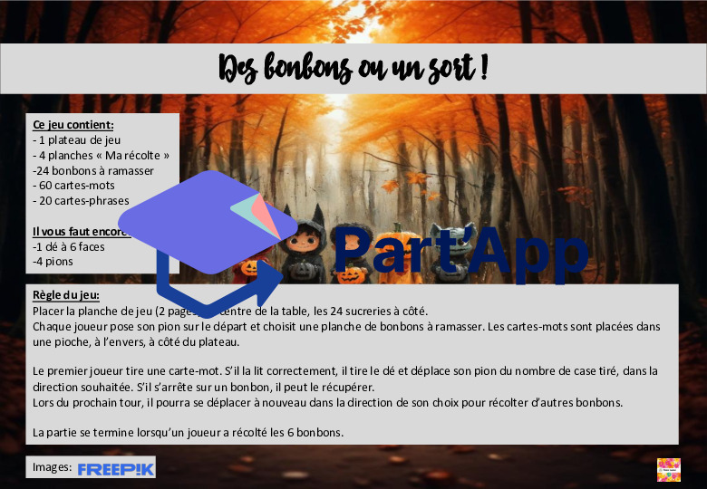 Jeu de lecture sons simples : Des bonbons ou un sort !_3
