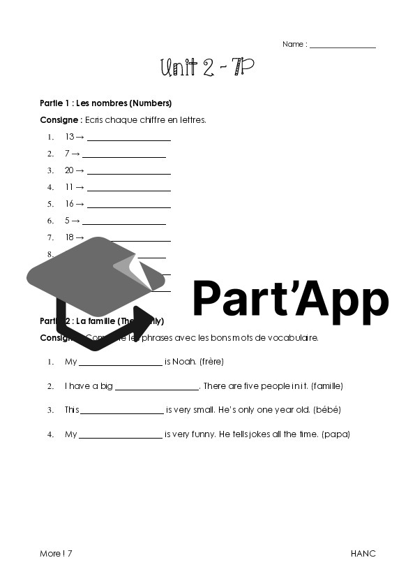 ANG - Unit 2 7P Vocabulaire_2