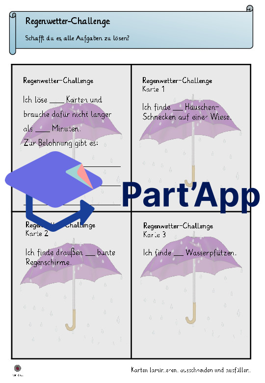 Regenwetter-Challenge-Spiel für verregnete Tage_4