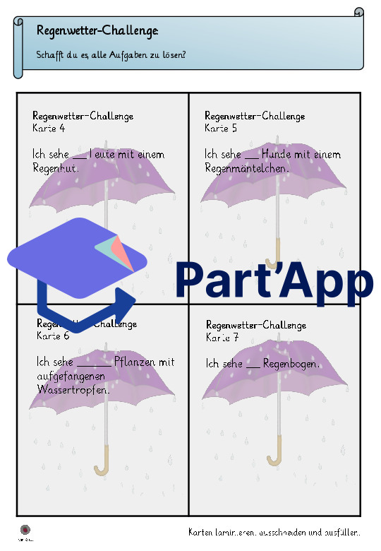 Regenwetter-Challenge-Spiel für verregnete Tage_5