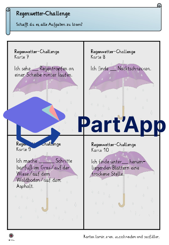 Regenwetter-Challenge-Spiel für verregnete Tage_6