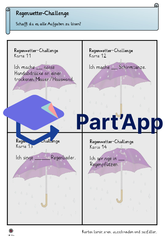 Regenwetter-Challenge-Spiel für verregnete Tage_7