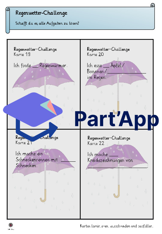Regenwetter-Challenge-Spiel für verregnete Tage_9