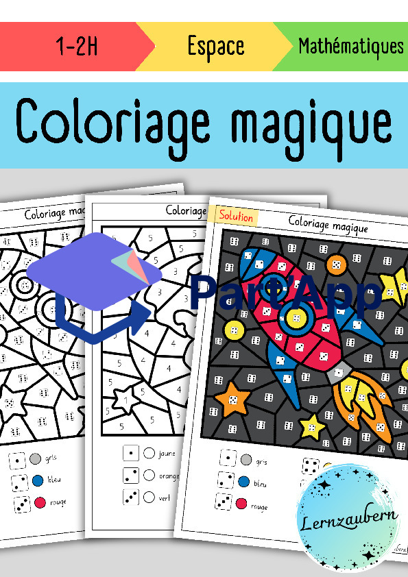 Coloriage magique: Espace (1-2h)_2
