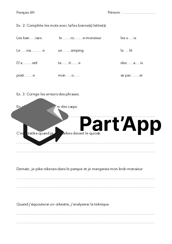Devoirs de vocabulaire 6H_9