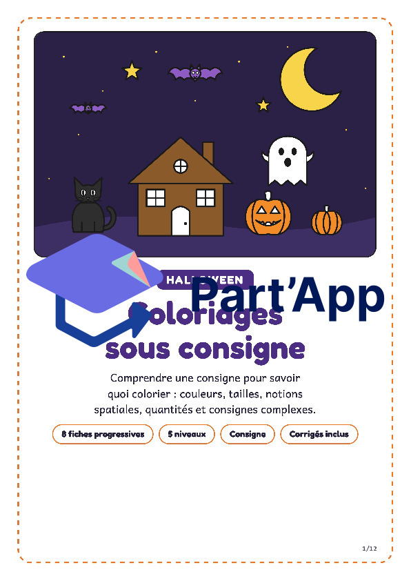 Coloriages sous consignes, halloween_2