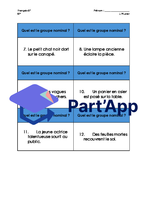 Les composants du GN_7
