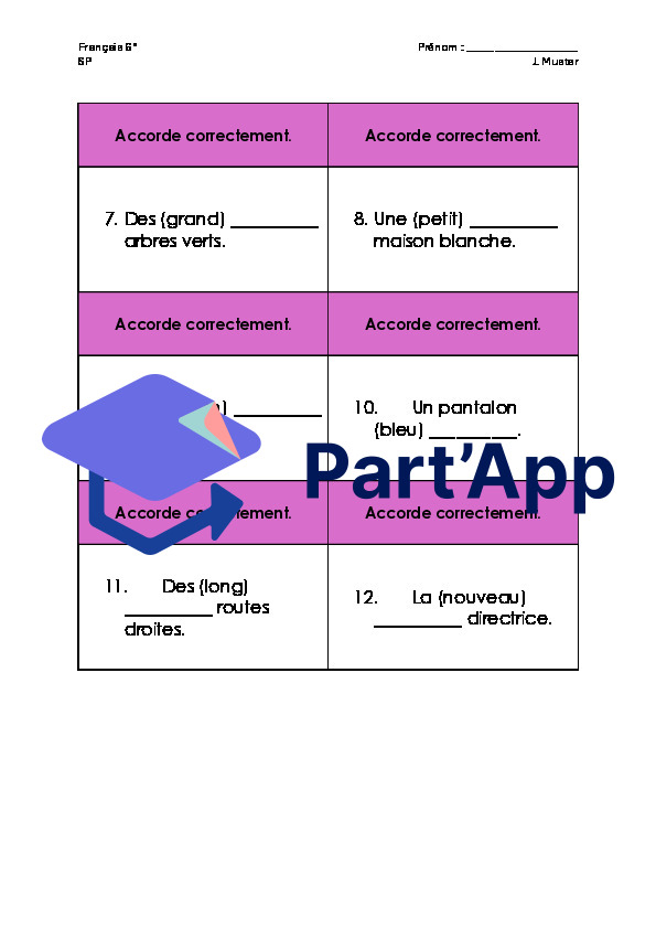 Les composants du GN_11