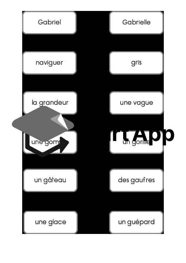 Mots et étiquettes de la lettre G_2
