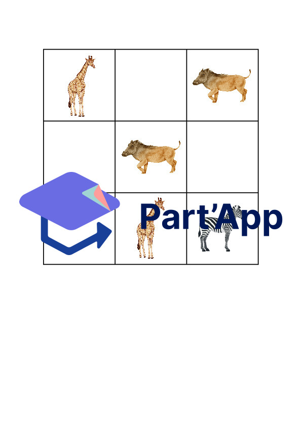 Sudoku 3x3 Savannentiere_4