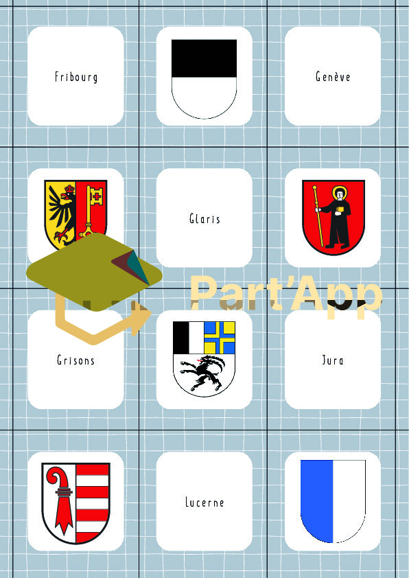Géographie - Memory - 26 cantons - Drapeaux_4