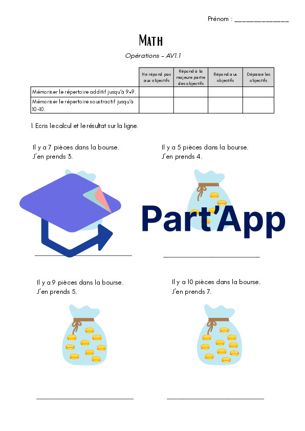 Evaluation maths 4H - Opérations AV1.1_2