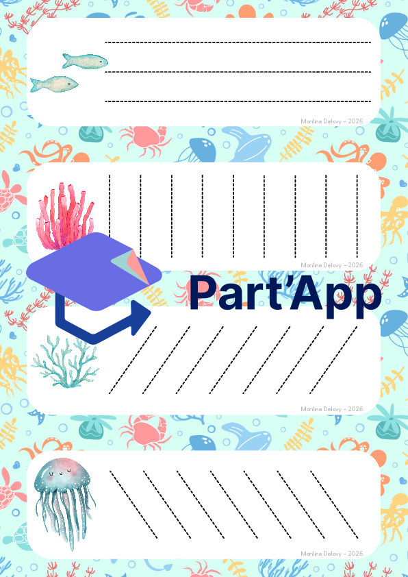 16 cartes de graphisme - Mer / été_2