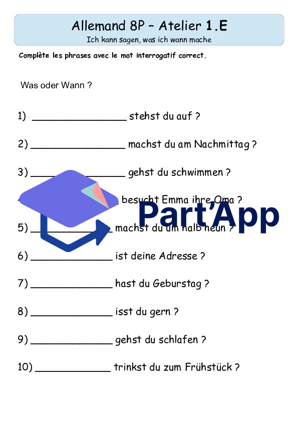 Allemand 8H - fiches autonomes autocorrectives - Unité 1 - Junior 2ème édition_10