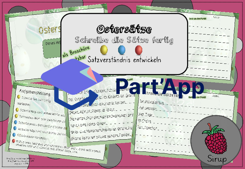 Ostersätze - Schreibe die Sätze fertig_55