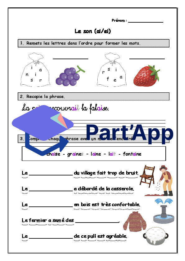 Le son ai/ei Décodage - Encodage temps 4_5