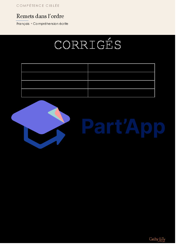 Compétence ciblée – Remettre un récit dans l’ordre | Extrait gratuit_6