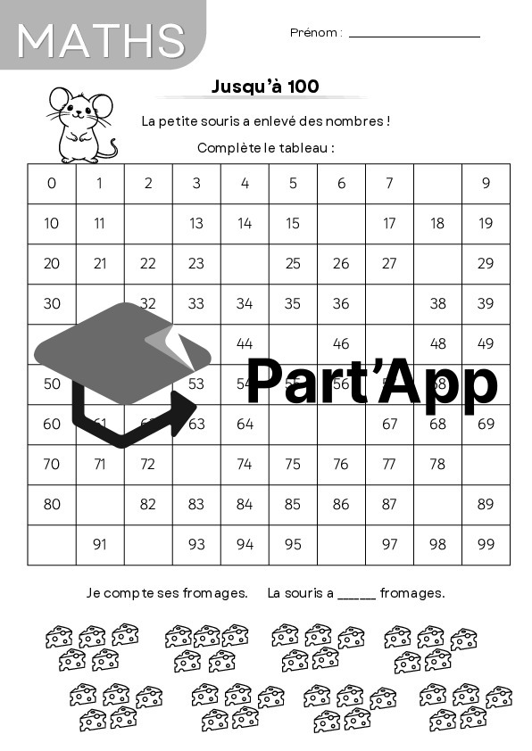 Dossier de numération 4H jusqu'à 200 - lien MER_8