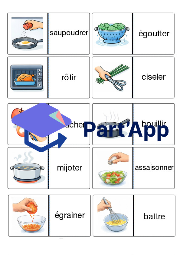 1-2P la recette : memory des verbes d'action_2