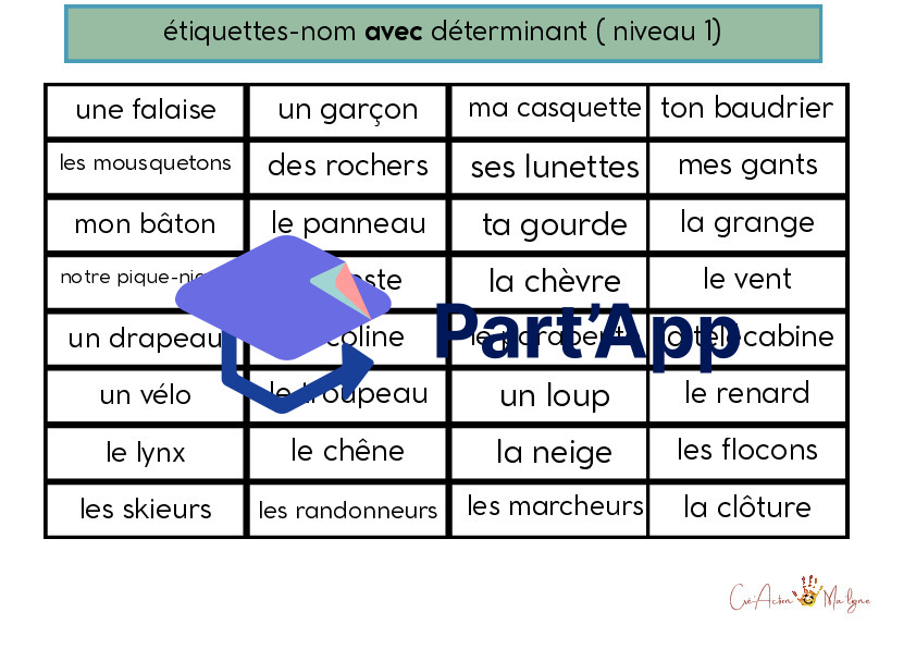jeu de plateau: 4e FdL "Montagne" orth.-gram._6