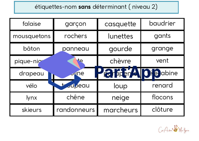 jeu de plateau: 4e FdL "Montagne" orth.-gram._7