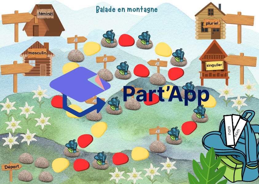 jeu de plateau: 4e FdL "Montagne" orth.-gram._8