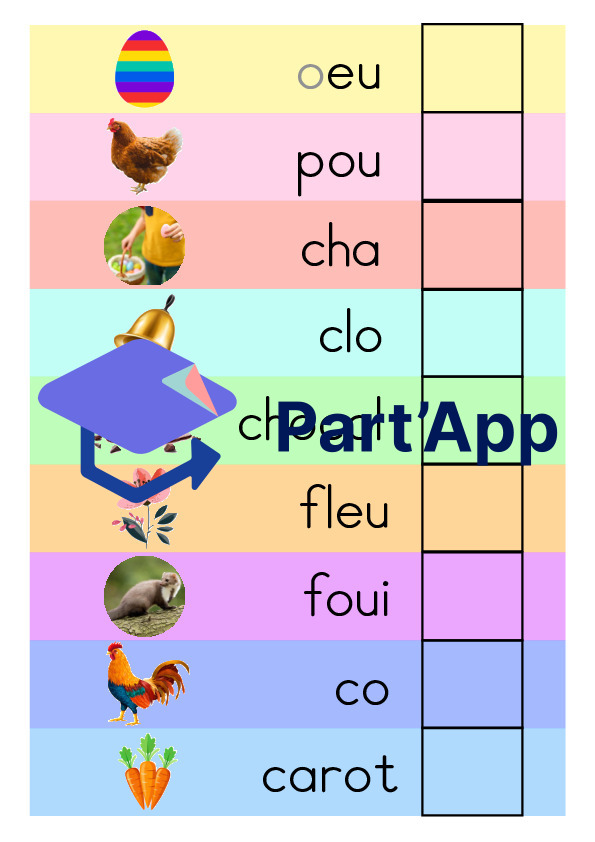 Jeu retrouver début et fin des mots de Pâques_3