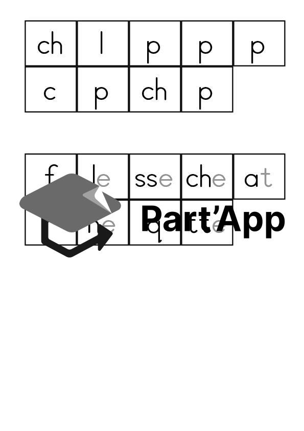 Jeu retrouver début et fin des mots de Pâques_4