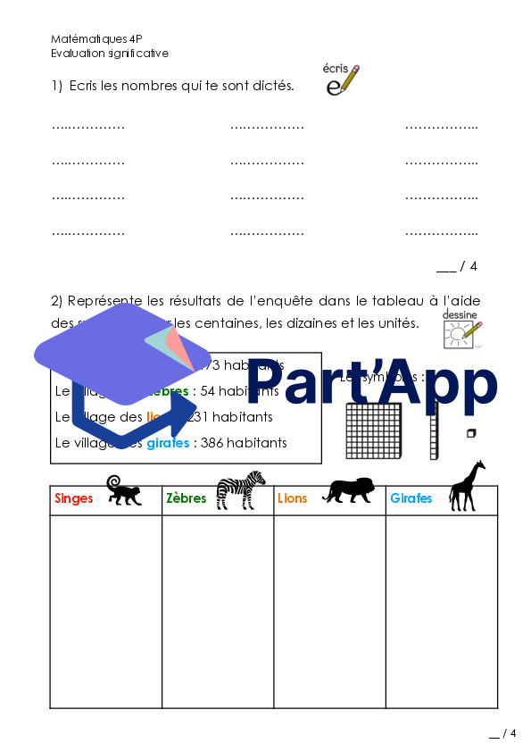 Bilan mathématiques fin 4P_3