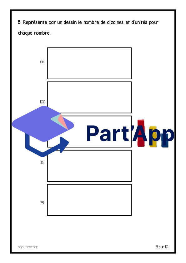 Evaluation diagnostique - début milieu de 4P - mathématiques nombres 0 à 100_52