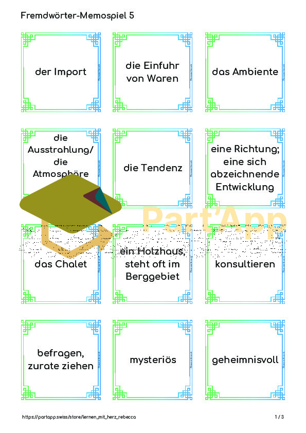 Fremdwörter-Memospiel 5 (Wortschatz)_14