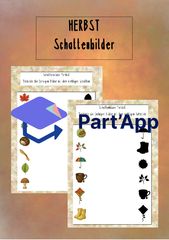 Herbst Schattenbilder Kindergarten_2
