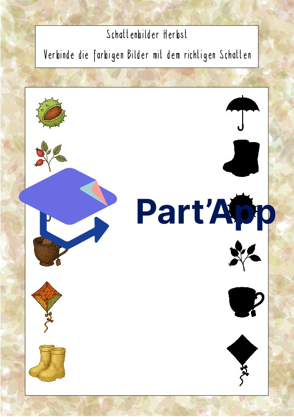 Herbst Schattenbilder Kindergarten_4