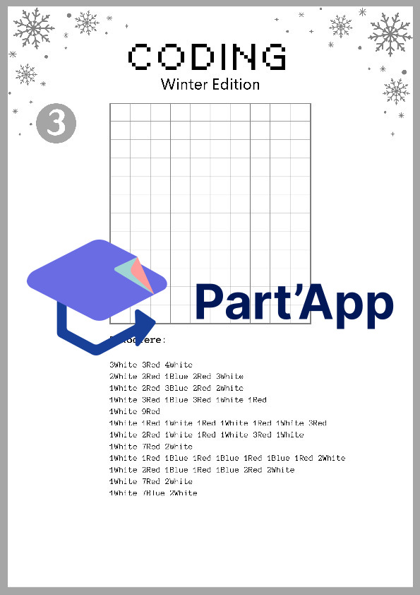 Coding Pixelbild Winter - Basic Kodierung - Übungsheft mit Lösungen_8