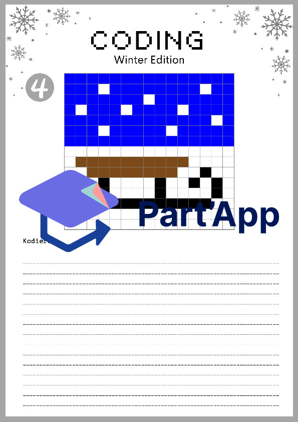 Coding Pixelbild Winter - Basic Kodierung - Übungsheft mit Lösungen_9