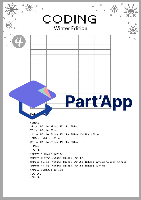 Coding Pixelbild Winter - Basic Kodierung - Übungsheft mit Lösungen_10