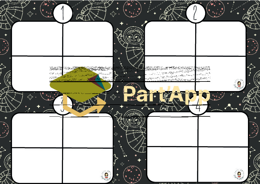 Cartes à compter "L'espace"_2