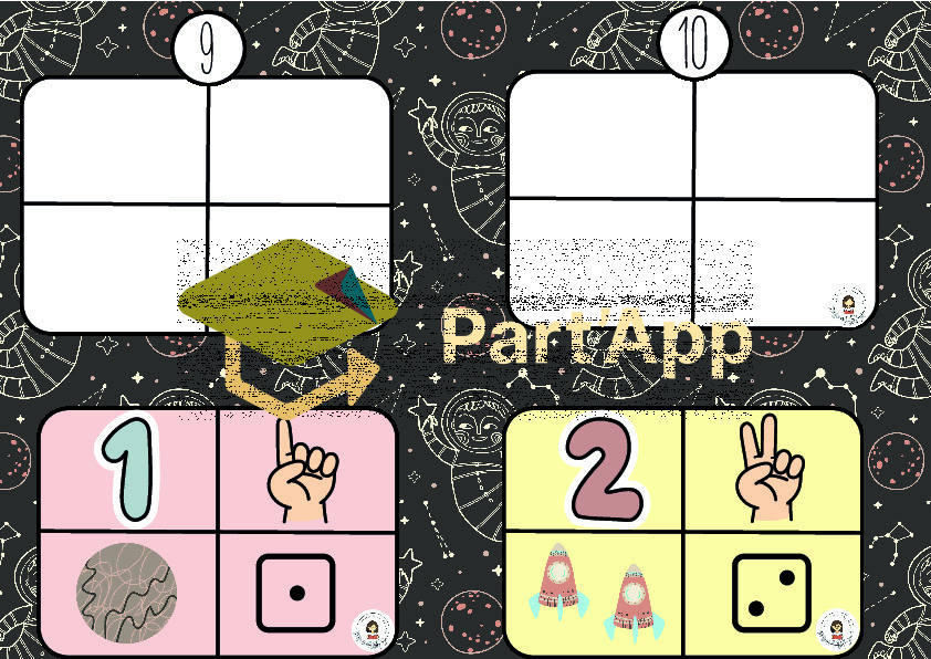 Cartes à compter "L'espace"_4