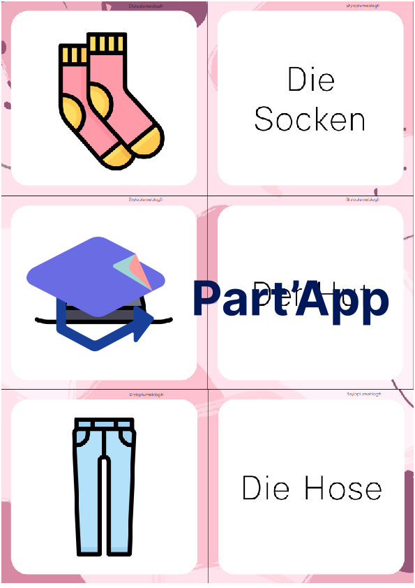 Mémory – Les vêtements en allemand (A1–A2 / 8H)_4
