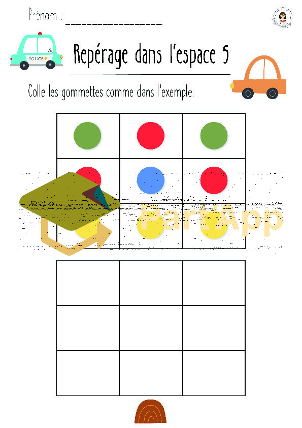 ✨ Fiches gommettes – Repérage spatial – Les véhicules ✨_6