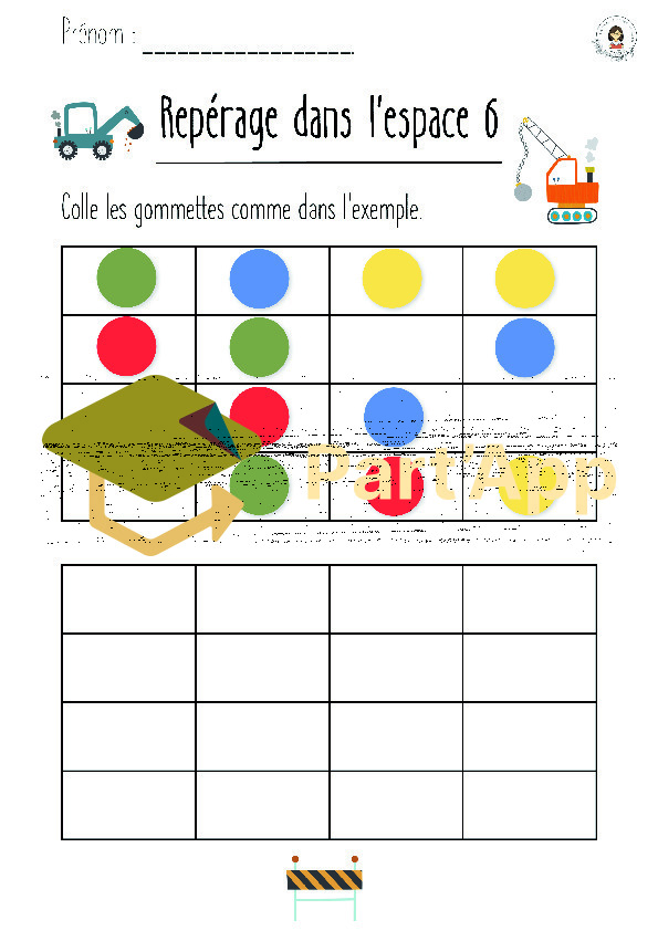 ✨ Fiches gommettes – Repérage spatial – Les véhicules ✨_7