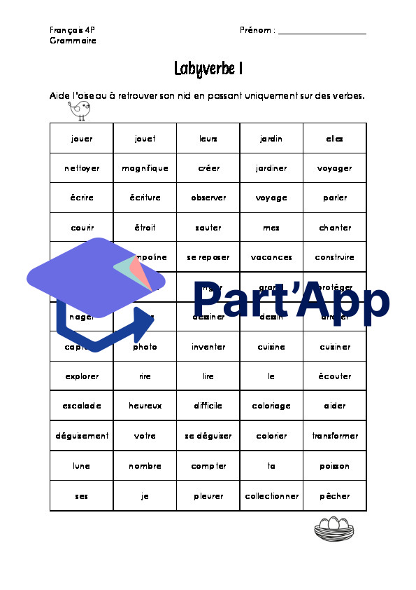 Labyrinthes - classes grammaticales_10