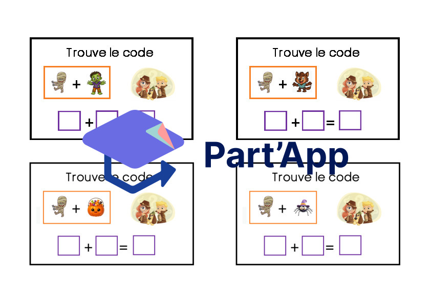 Code secret d'Halloween - Additions jusqu'à 20_6