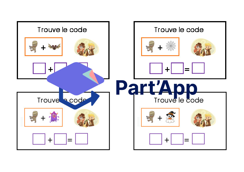 Code secret d'Halloween - Additions jusqu'à 20_8