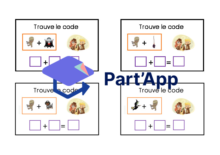 Code secret d'Halloween - Additions jusqu'à 20_9